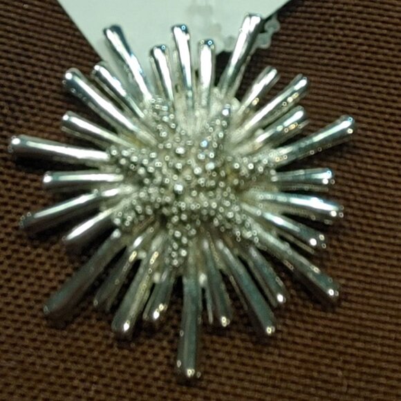 Monet Jewelry - MONET Atomic Star Starburst Pendant Silver Tone Starfish